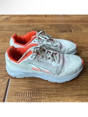 Altra Rivera Road Running Shoes Foot Shape Zero Drop Gray Orange Womens Size 7